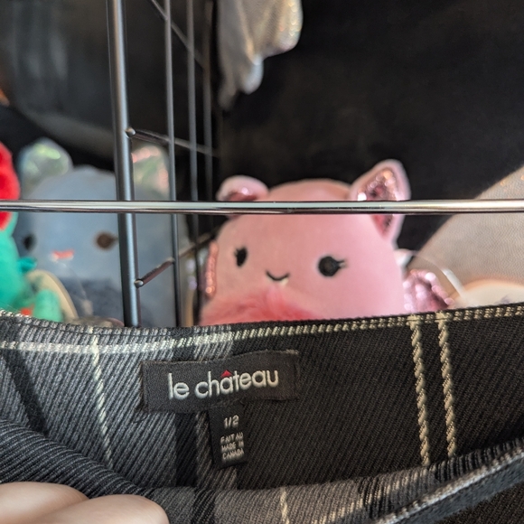 Y2K Grey Plaid Skirt - Picture 2 of 3